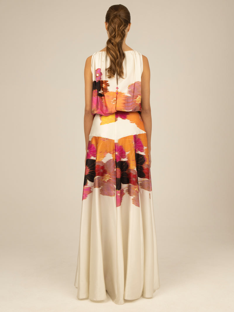 Abruzzi Floral Silk Maxi Dress