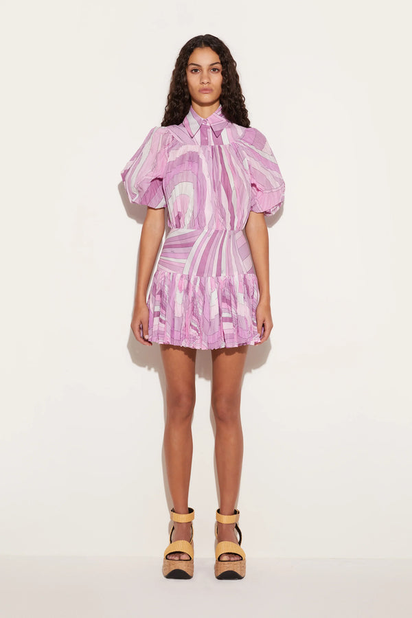Iride-Print Cotton Dress