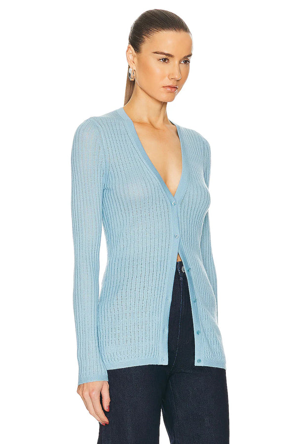 Emma Pointelle-Knit Cashmere and Silk-Blend Cardigan
