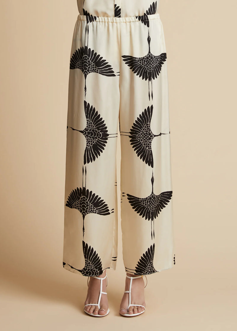 Mindy Crane-Print Trousers