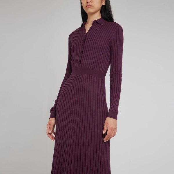 Ardor Ribbed Cashmere and Silk-Blend Midi Dress – Belinda International