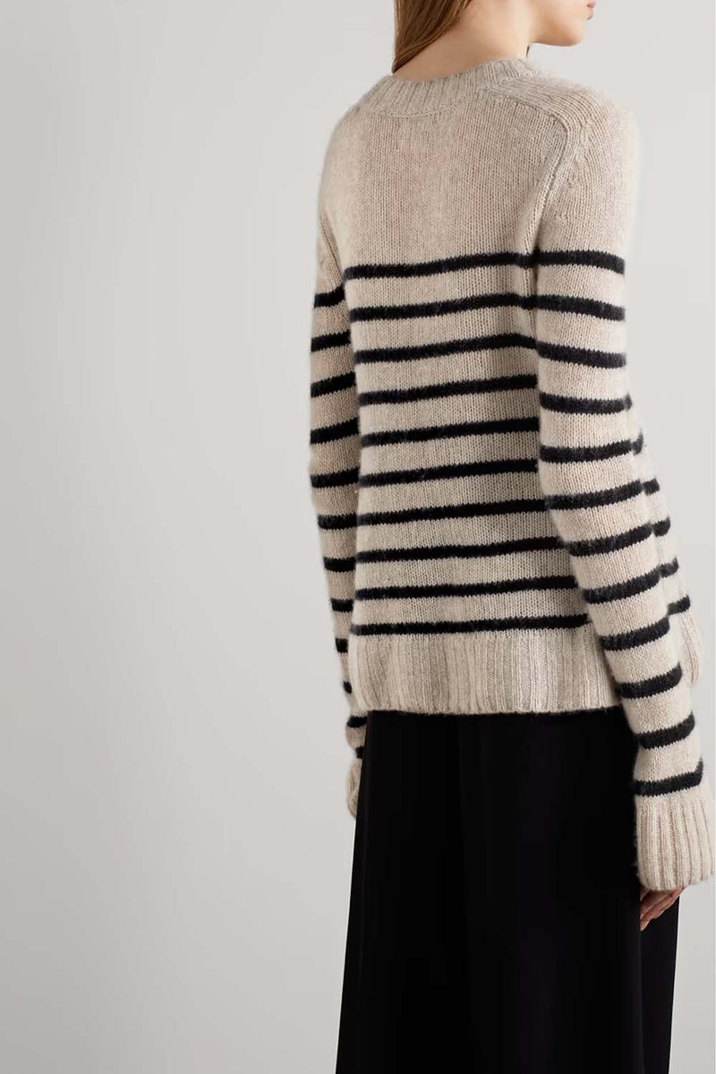 Tilda Striped Cashmere Sweater