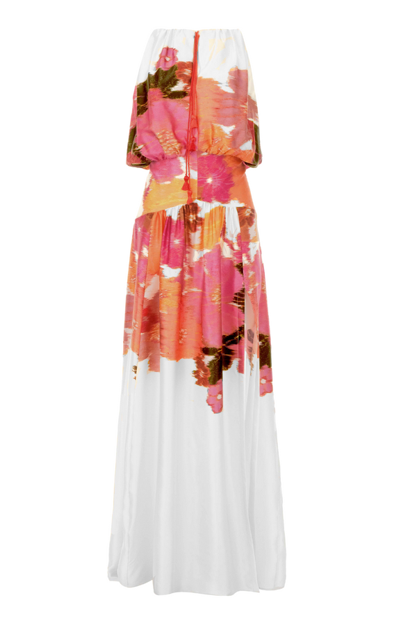 Abruzzi Floral Silk Maxi Dress