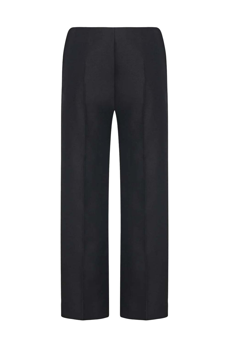 Flame Wool and Silk-Blend Straight-Leg Pants