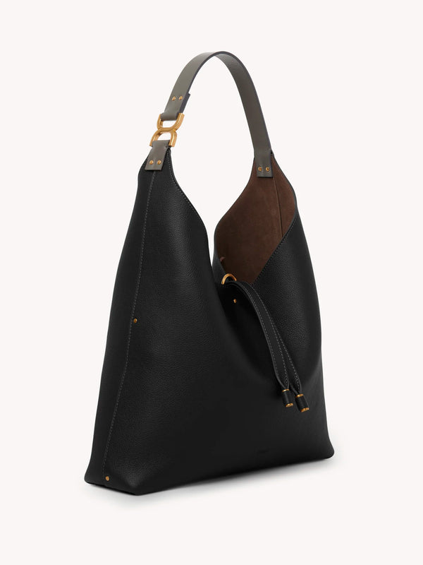 Marcie Leather Hobo Shoulder Bag