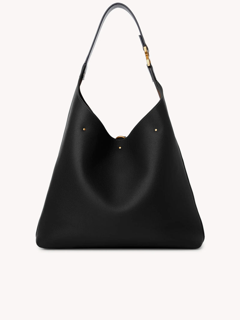Marcie Leather Hobo Shoulder Bag