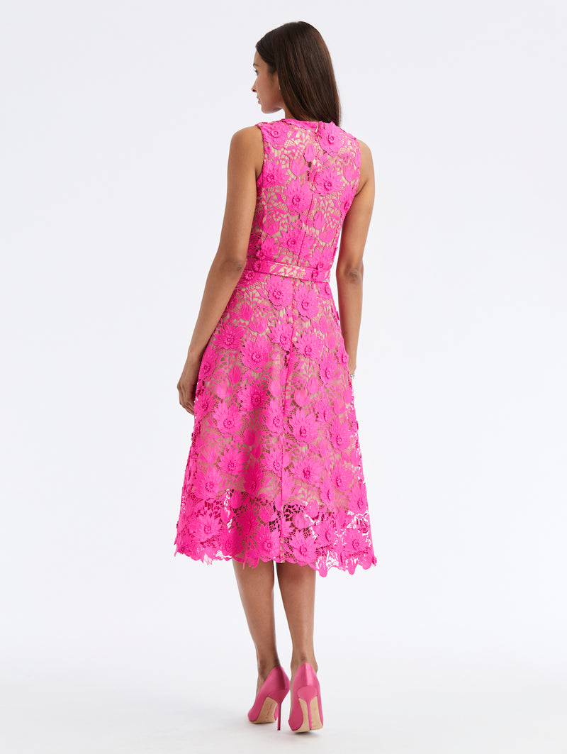 Water Lily Guipure Lace Dress