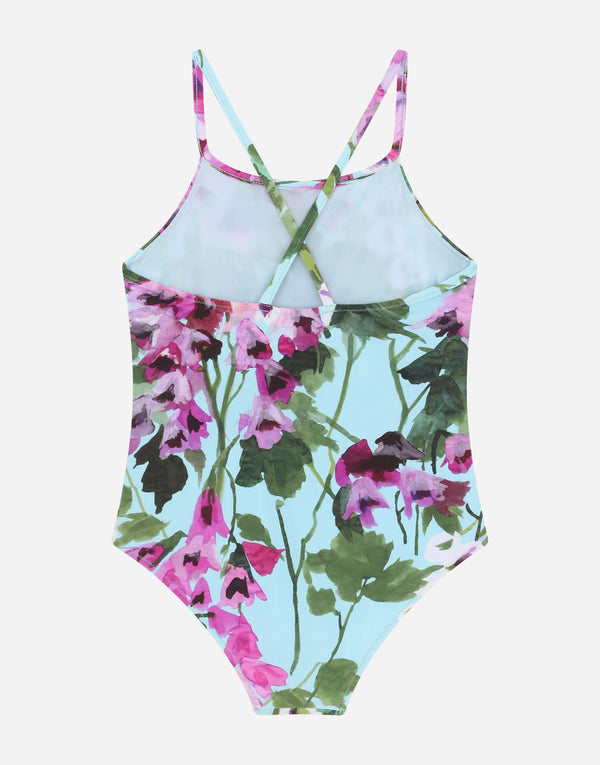 Bluebell Print One Piece Swimsuit