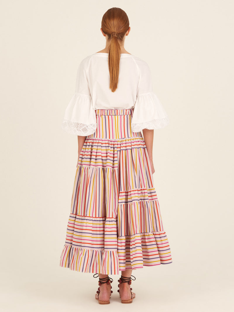 Magnolia Stripe Skirt