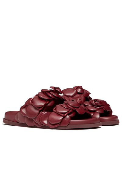 Valentino rose slides clearance