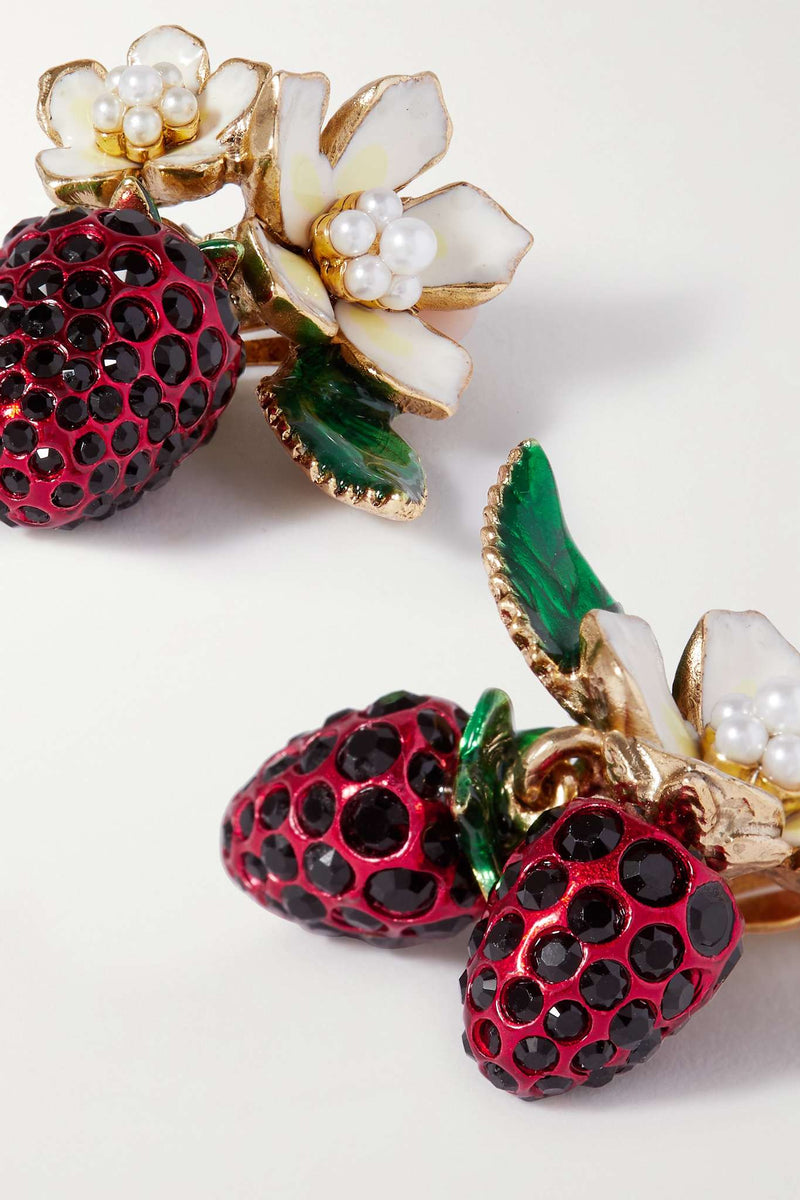 Strawberry Clip-On Earrings