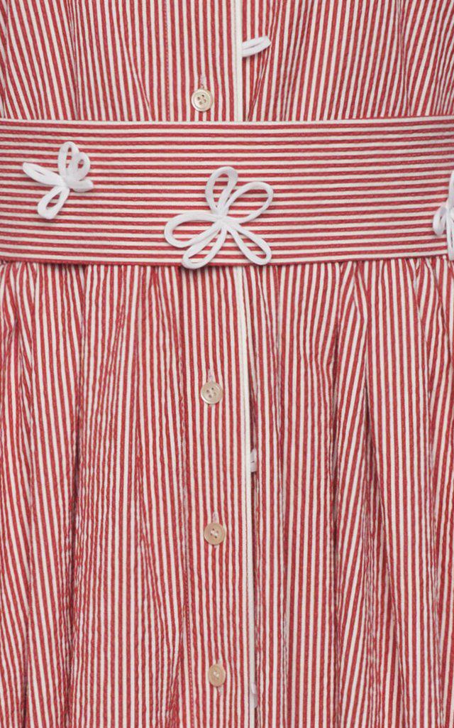 Tendril Jane Striped Cotton Shirt Dress