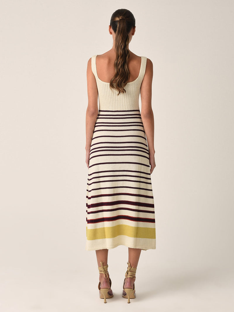 Miuriel Stripe Knit Dress