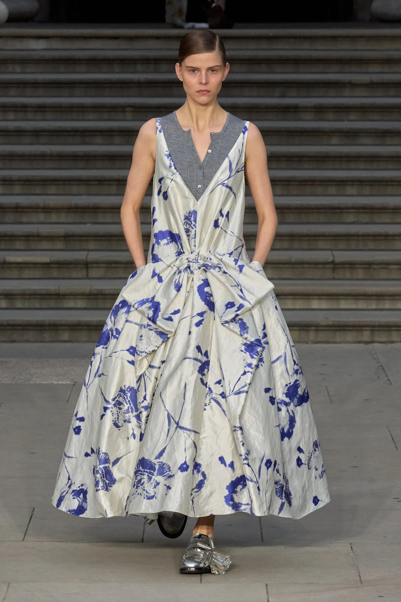 Bow Draped Cocktail Dress