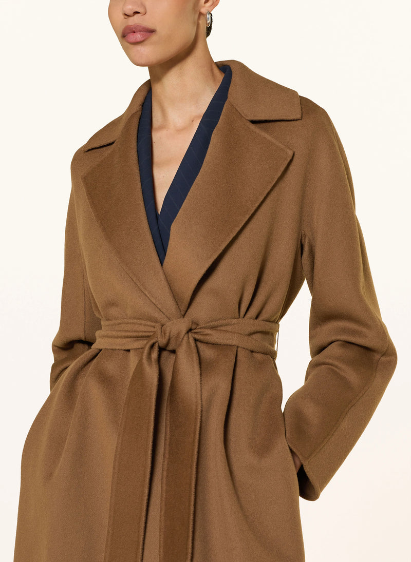 Cles Wool, Cashmere and Silk Coat with Belt
