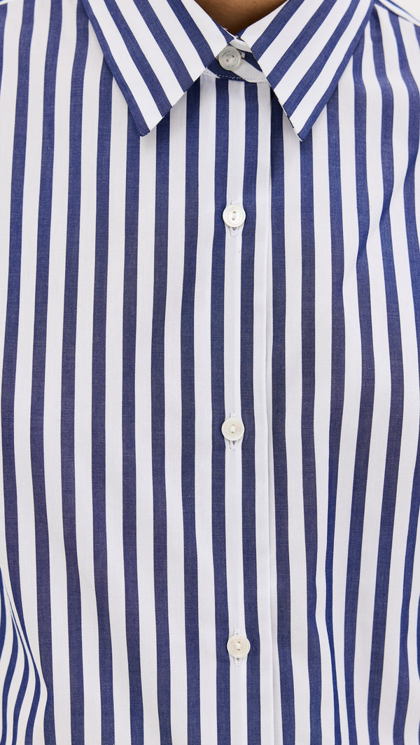 Raphael Large Stripe Cotton Shirt