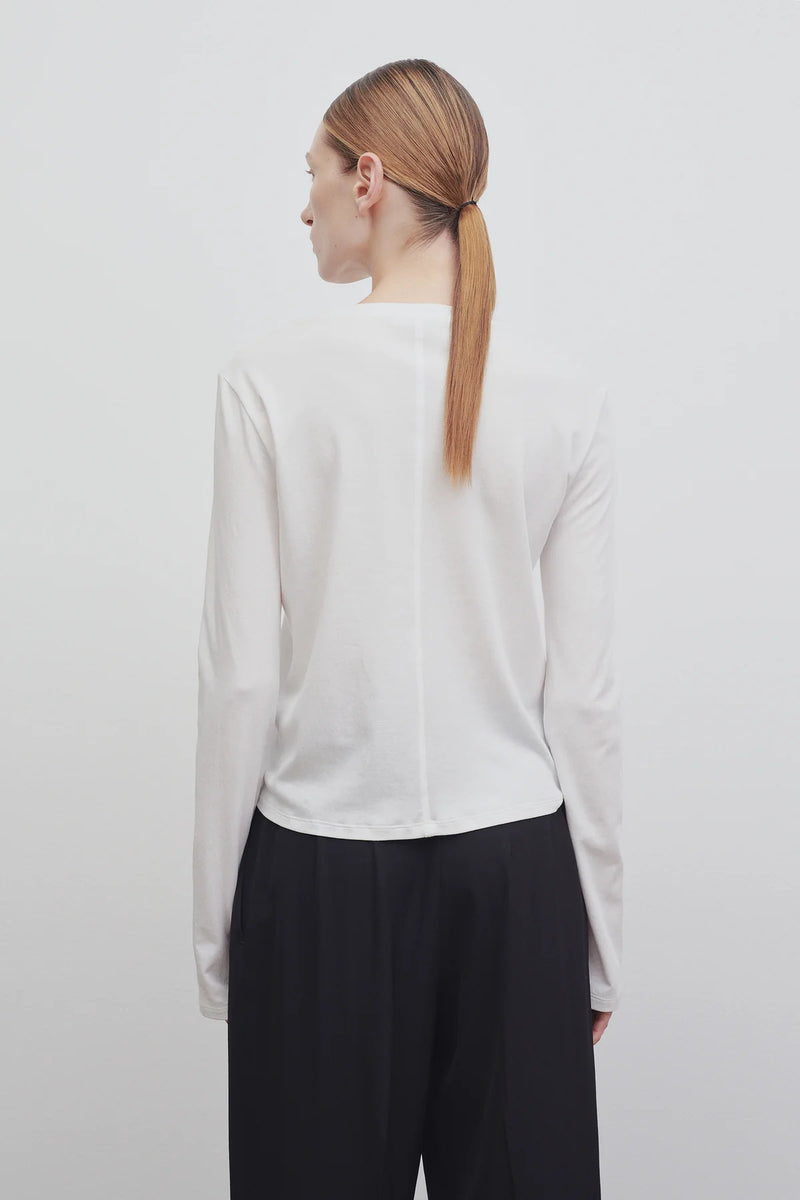 Sherman Long Sleeve Cotton Crew-Neck T-Shirt