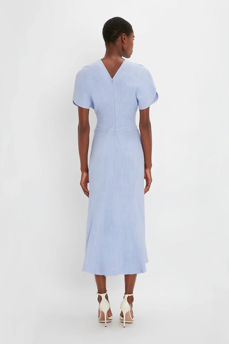 Gathered Waist Midi Dress