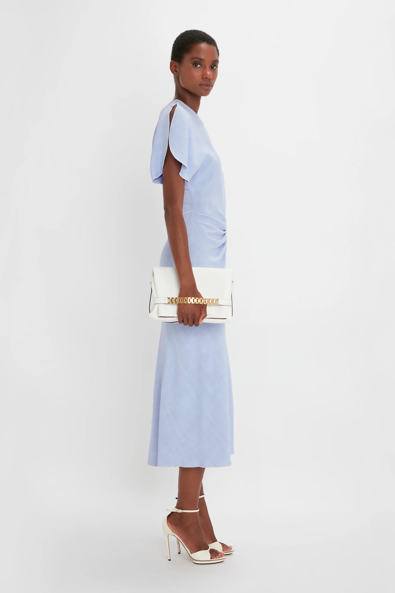 Gathered Waist Midi Dress