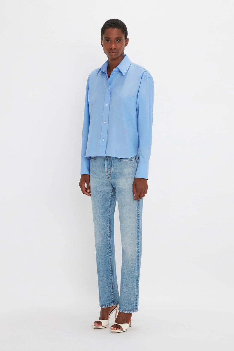 Cropped Long Sleeve Shirt