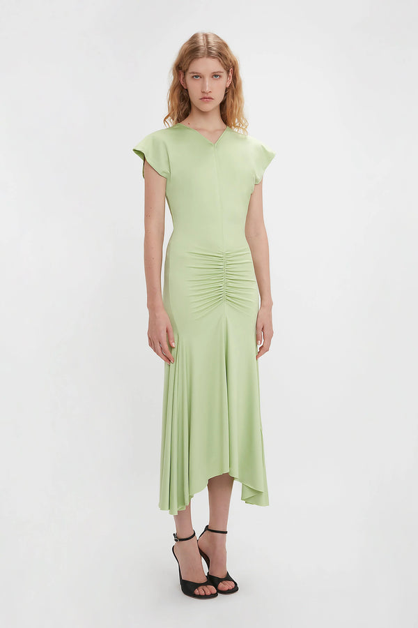 Sleevless Rouched Jersey Dress