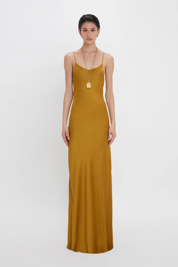 Low Back Cami Floor-Length Dress