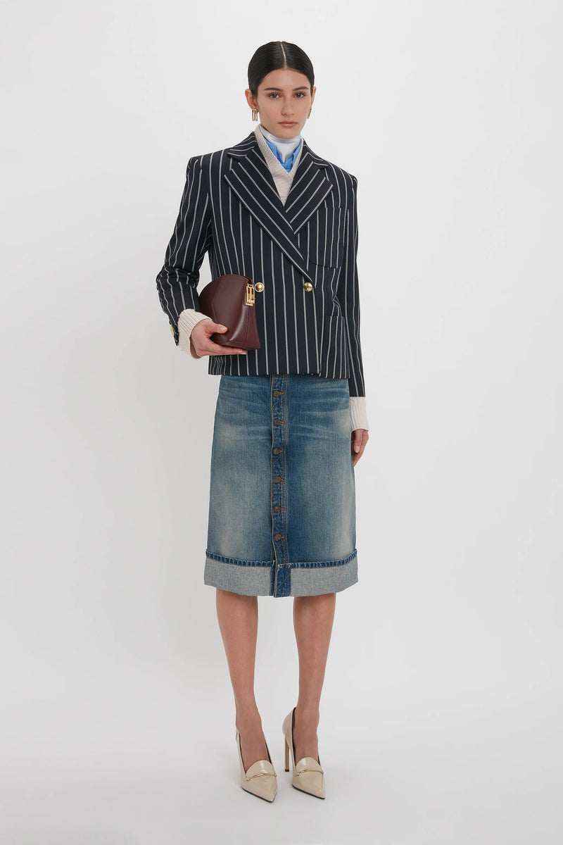 Denim Midi Skirt