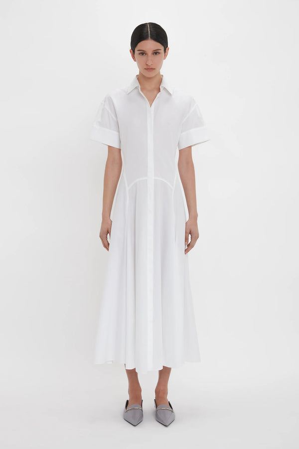 Panelled Shirt Dress