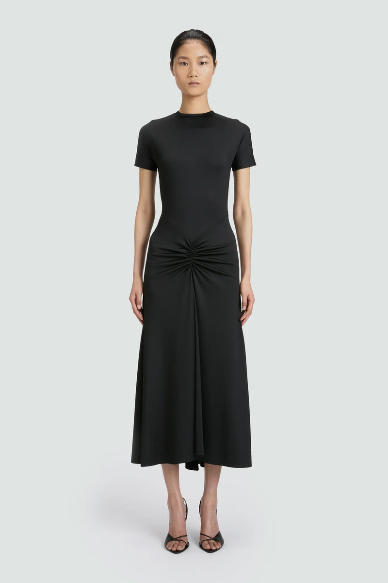 Gathered Waist T-Shirt Dress