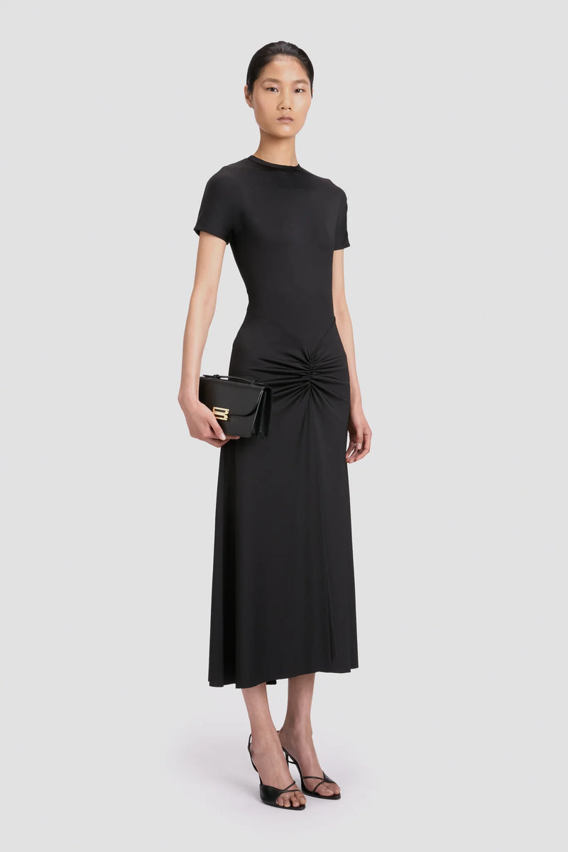 Gathered Waist T-Shirt Dress