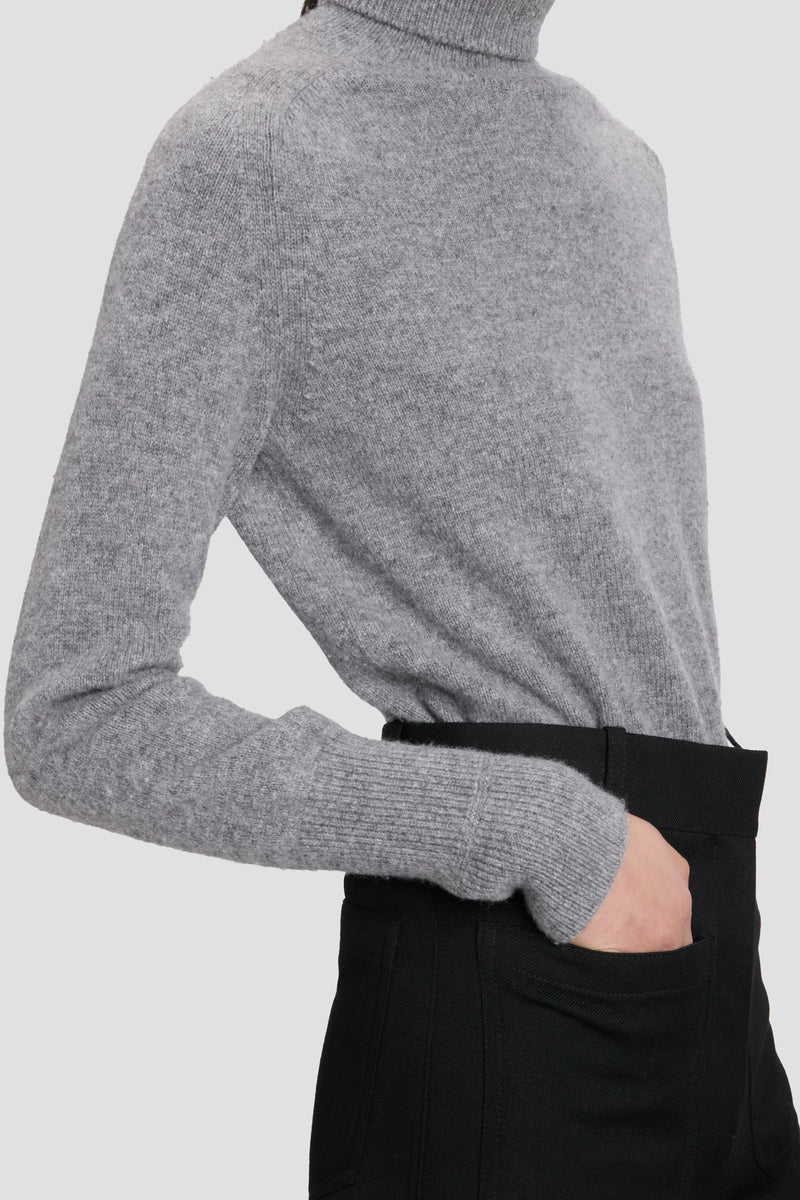 Lambswool Polo Neck Jumper