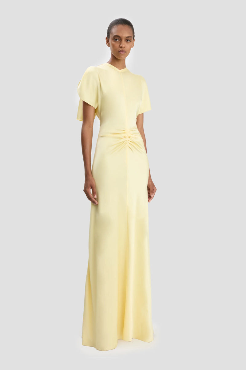 Bella Gathered Waist Floor-length Gown