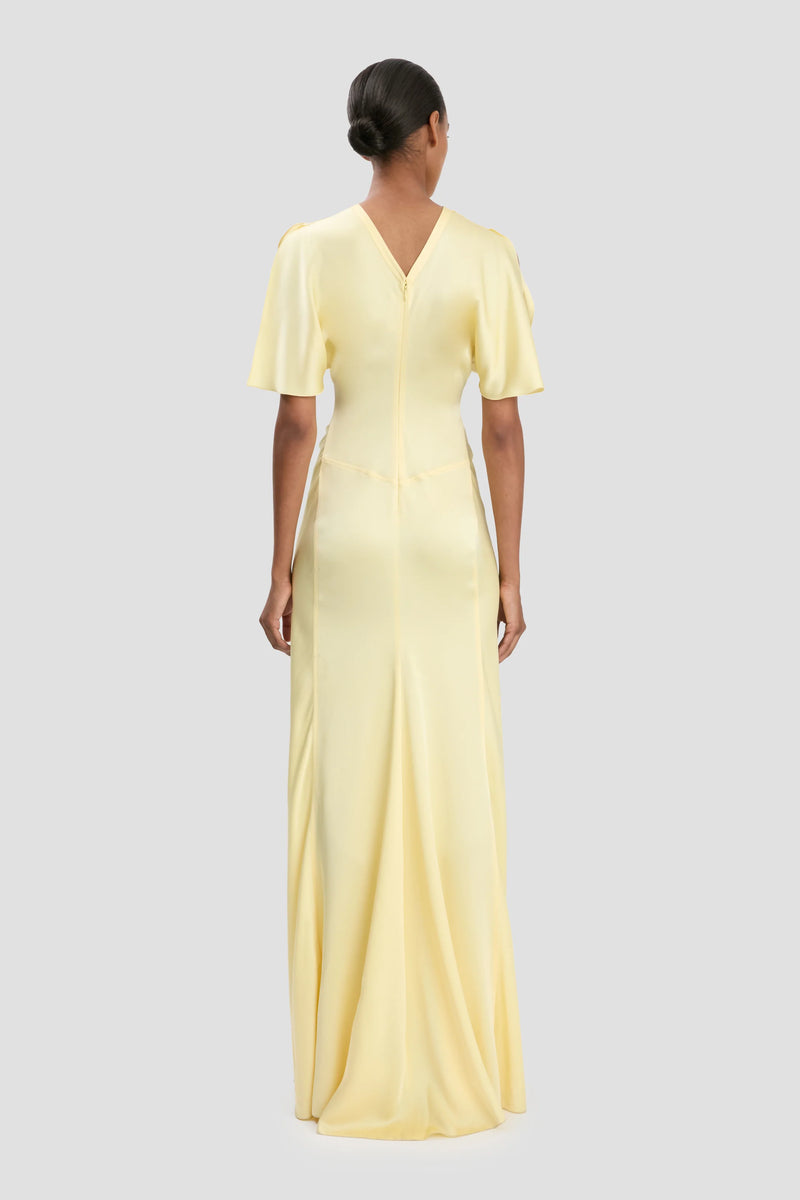 Bella Gathered Waist Floor-length Gown