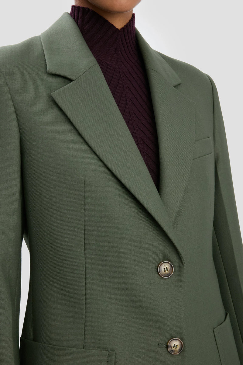 Patch Pocket Single Breasted Blazer