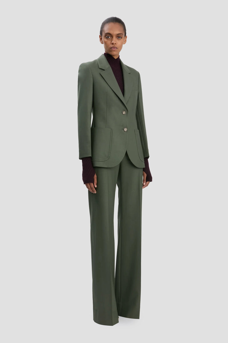 Patch Pocket Single Breasted Blazer