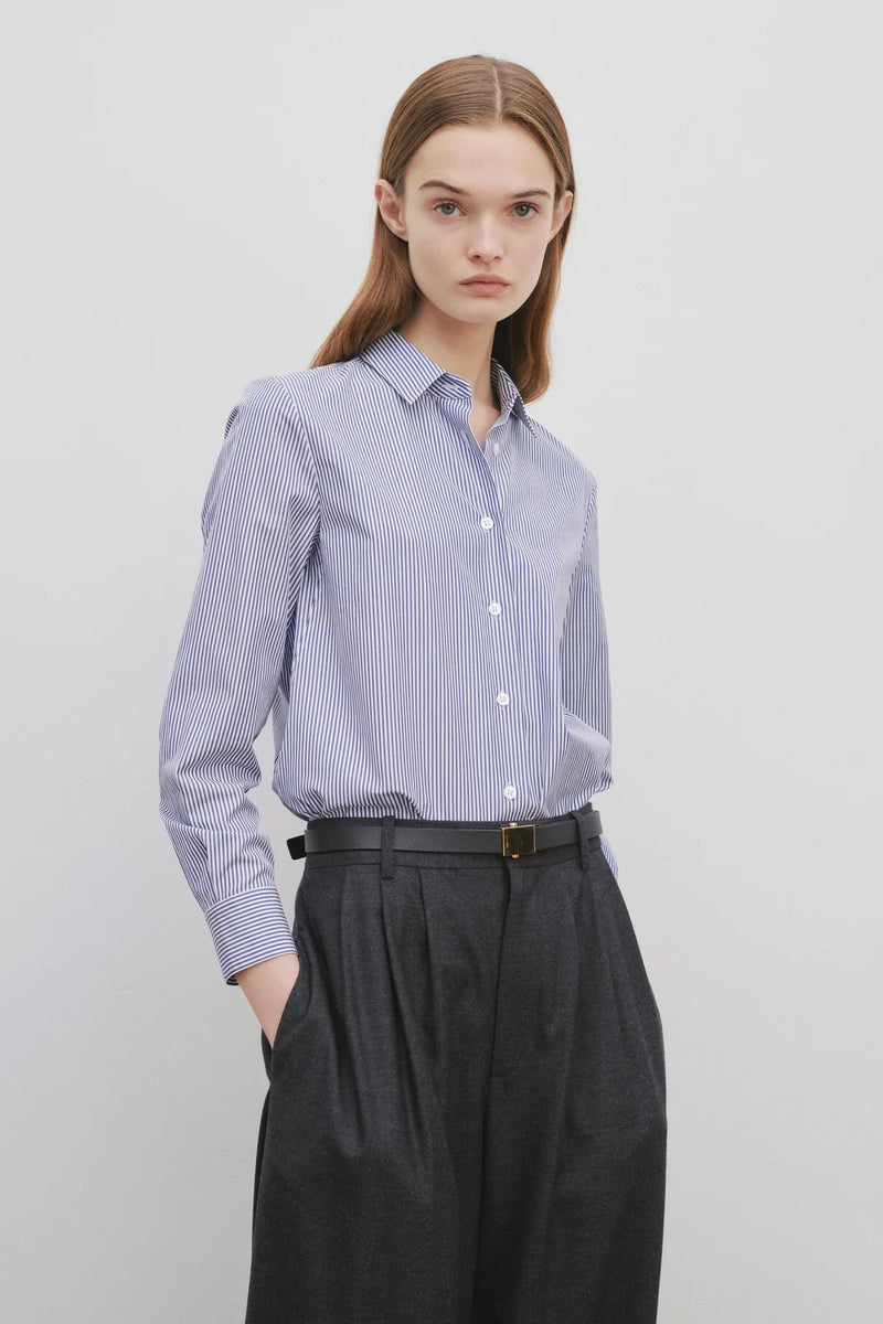 Sadie Striped Cotton-Poplin Shirt