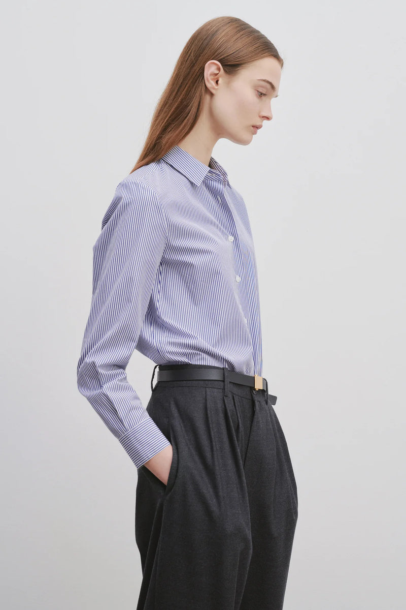 Sadie Striped Cotton-Poplin Shirt