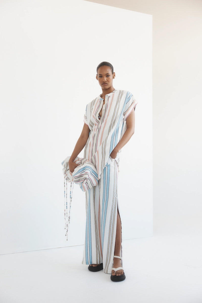 Striped Athena Short Tunic Dress