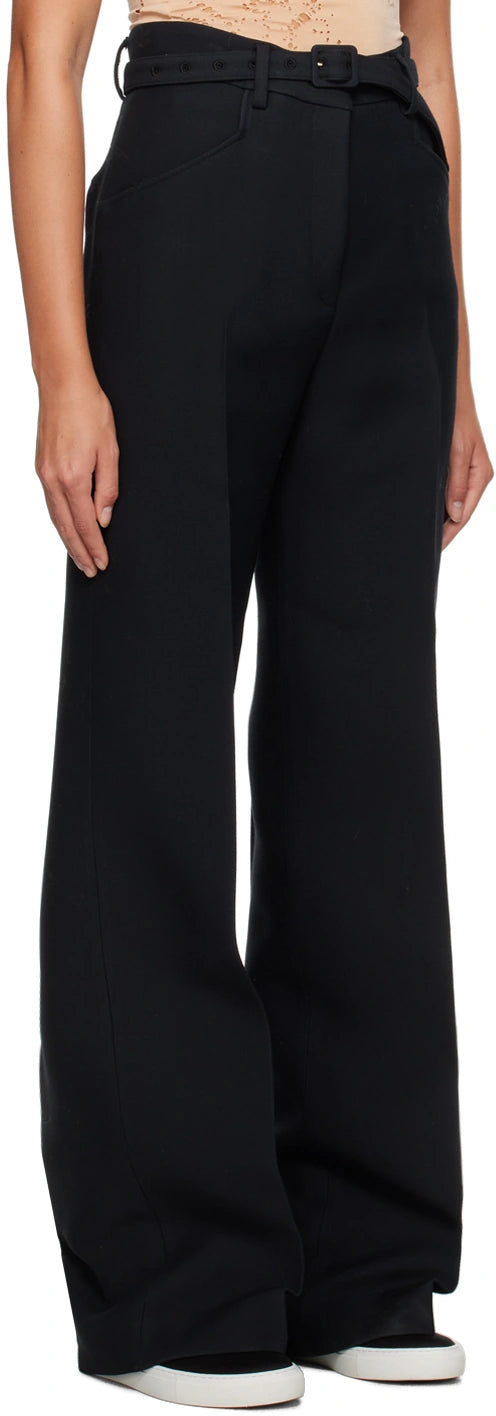 Norman High-Rise Wide-Leg Trousers