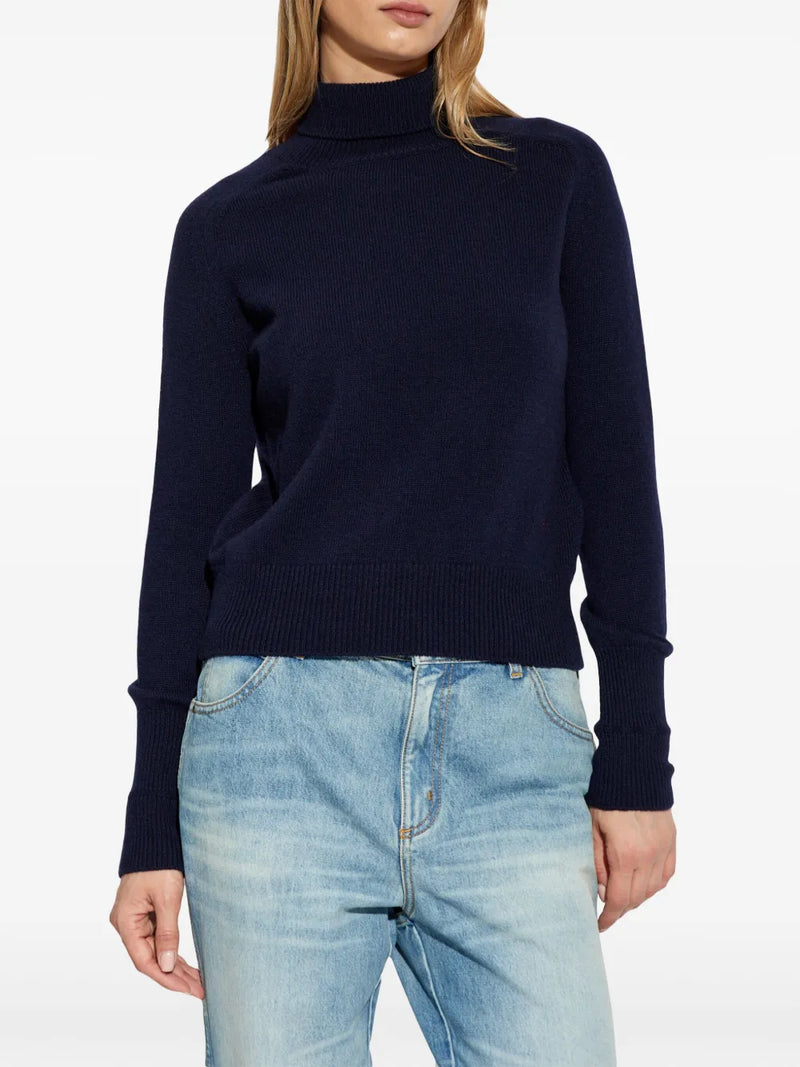 Lambswool Polo Neck Jumper