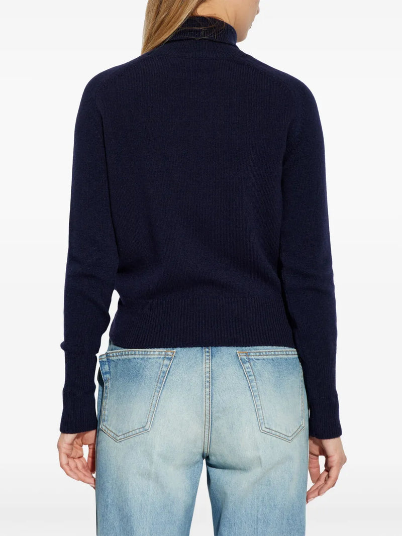 Lambswool Polo Neck Jumper