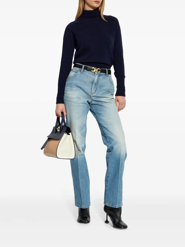 Lambswool Polo Neck Jumper