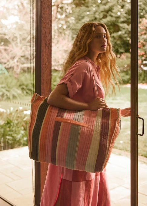 Casto Broken Stripe Caftan