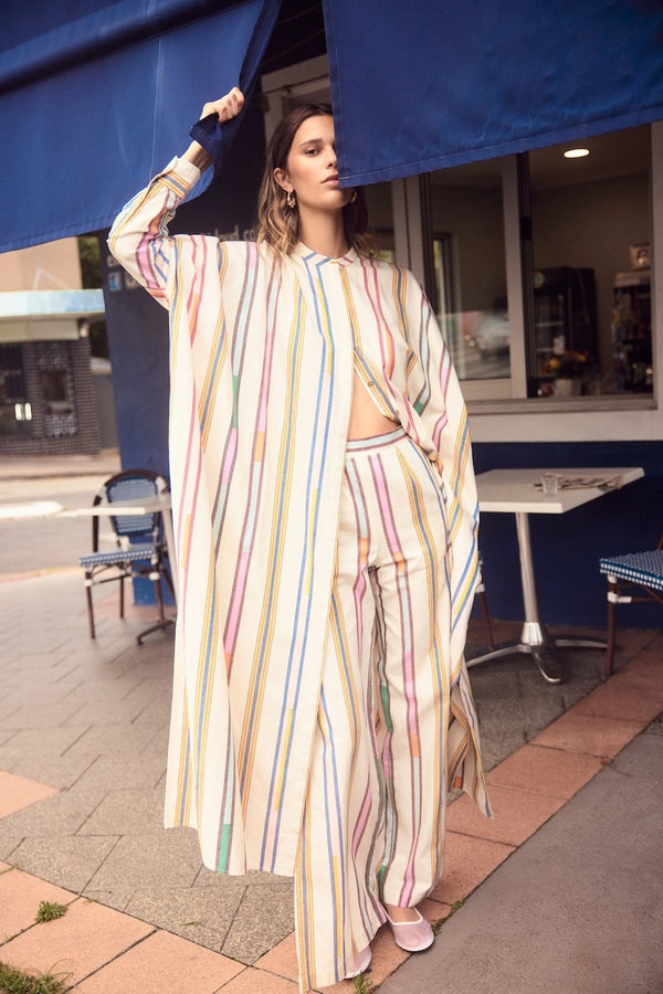 Pollux Broken Stripe Maxi Caftan