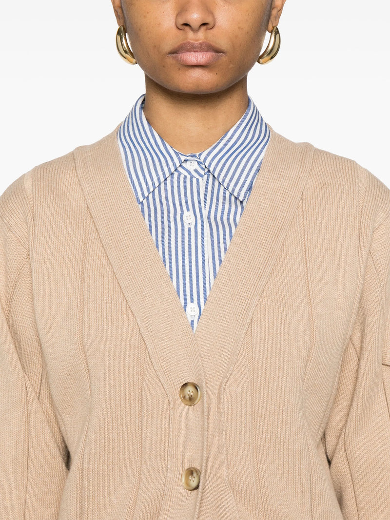 Rib Details Cardigan