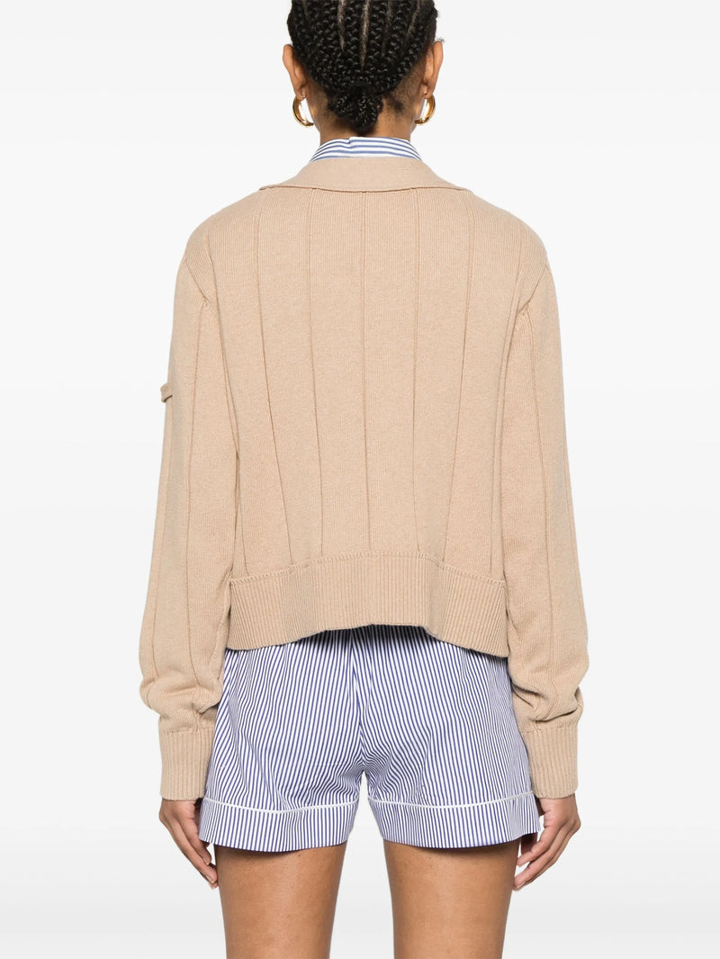 Rib Details Cardigan