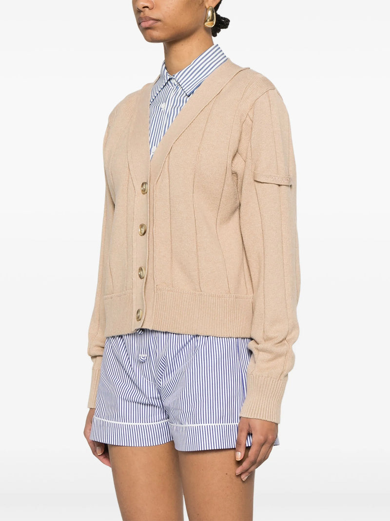 Rib Details Cardigan