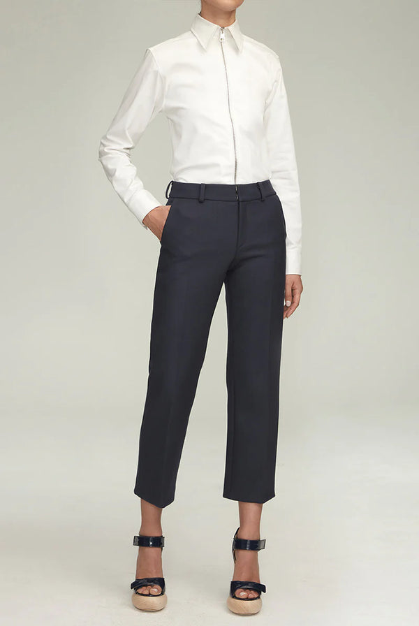 Crop Stretch Wool Pants
