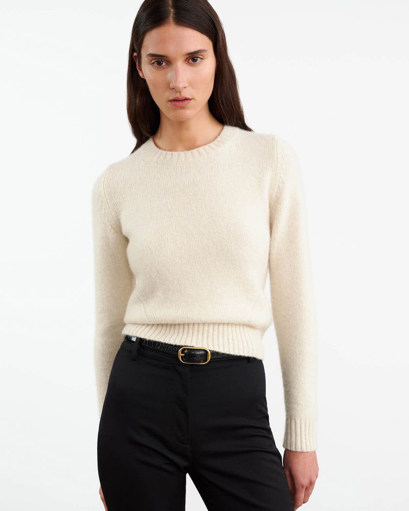 Gwendolyn cropped wool-blend sweater