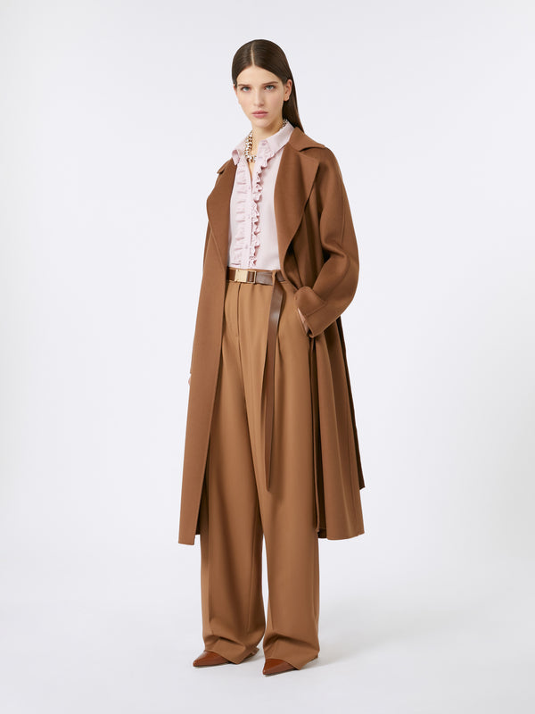 Cles Wool, Cashmere and Silk Coat with Belt